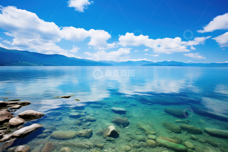 高清大图下载【趣麦麦图】清澈见底的湖泊