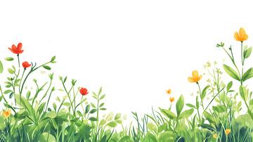 春季植物背景绿植