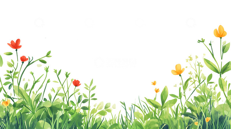 高清大图下载【趣麦麦图】-春季植物背景绿植
