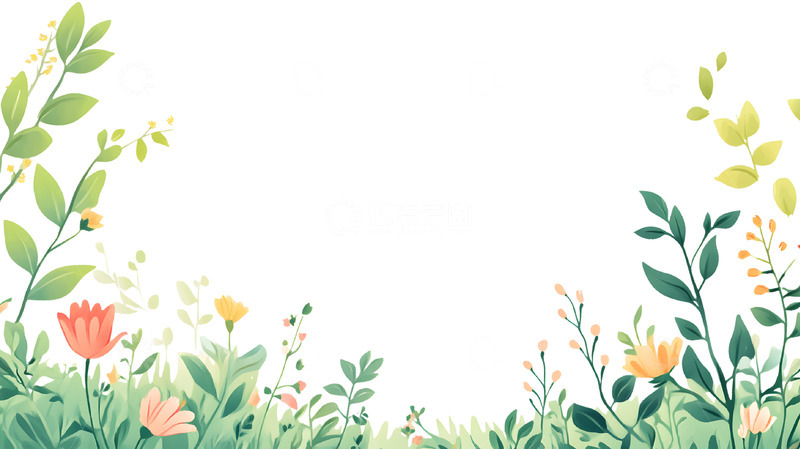 高清大图下载【趣麦麦图】-春季植物背景