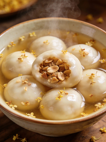 花生碎馅桂花汤圆2