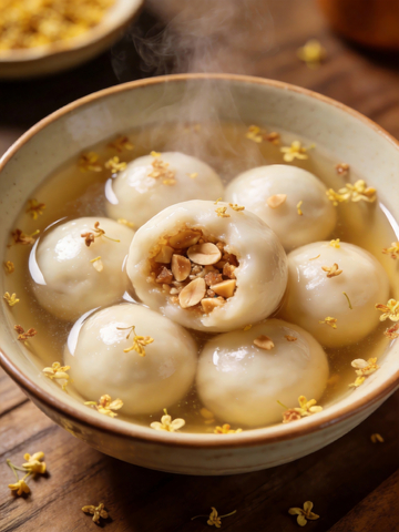 花生碎馅桂花汤圆4