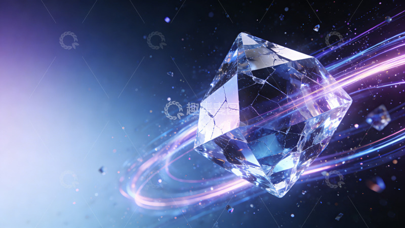 高清大图下载【趣麦麦图】科技风水晶宝石动感视觉特效
