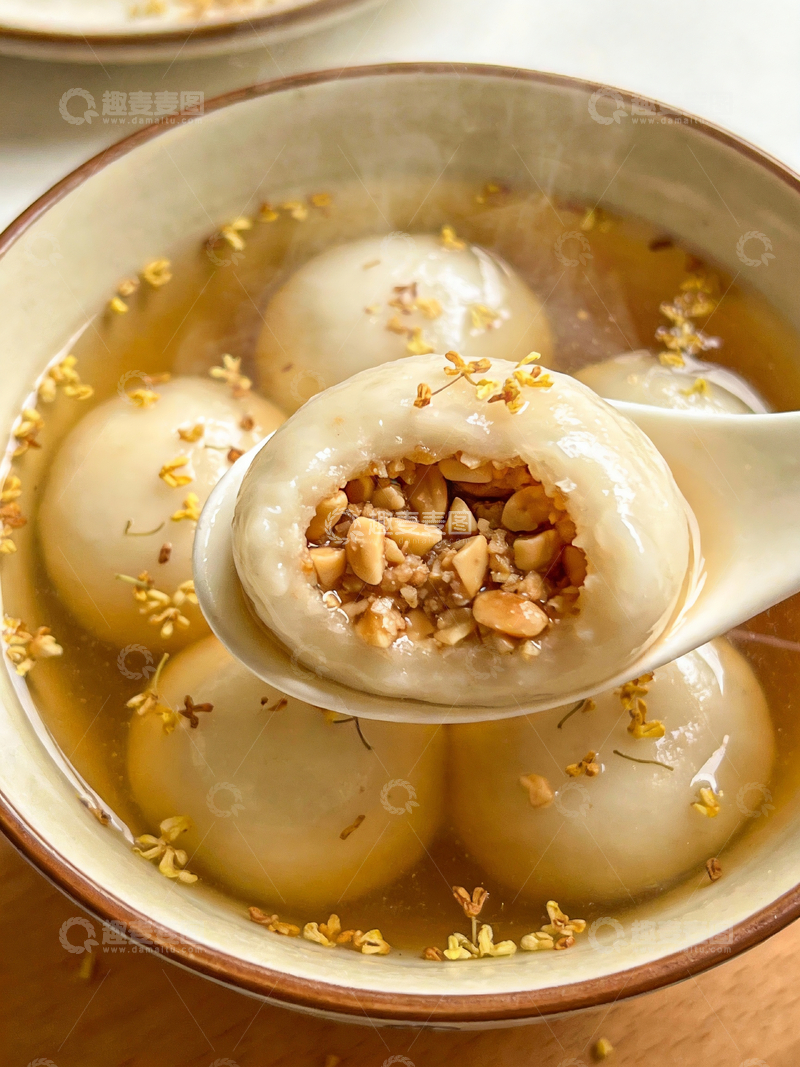 源文件下载【趣麦麦图】-花生碎馅桂花汤圆3