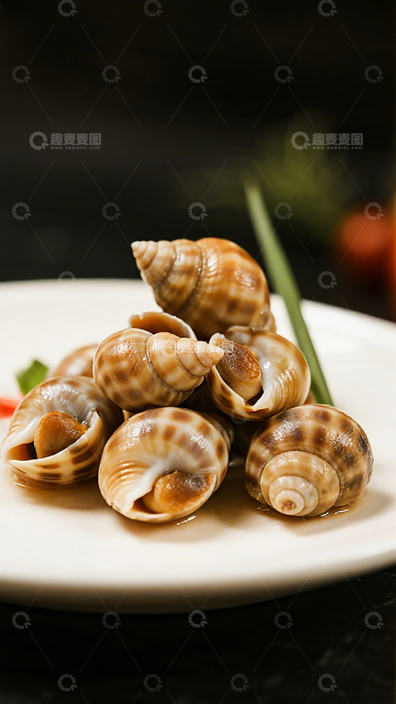 高清大图下载【趣麦麦图】精致海鲜螺类菜肴