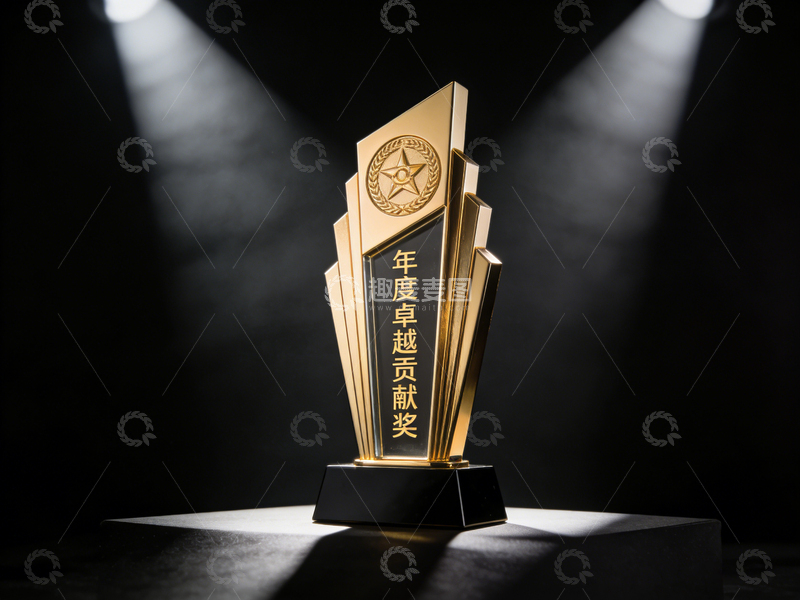 高清大图下载【趣麦麦图】卓越贡献奖杯