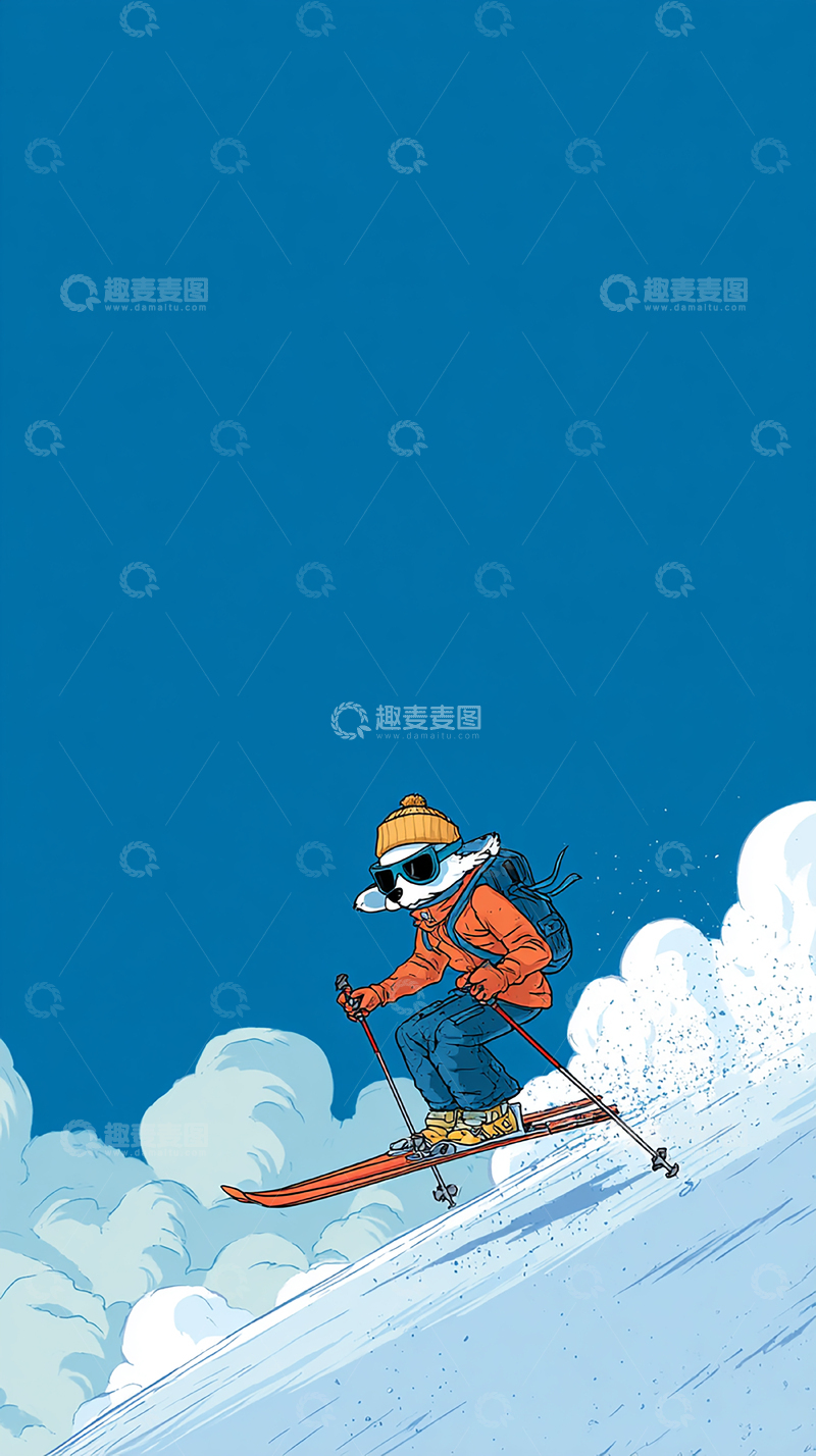 高清大图下载【趣麦麦图】金色骏马腾空而起