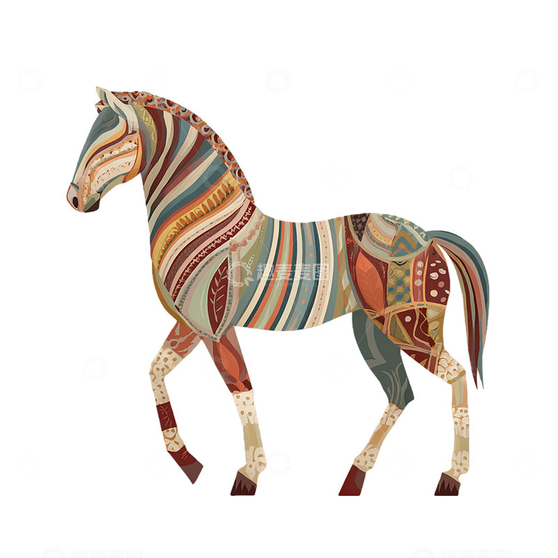 高清大图下载【趣麦麦图】彩绘奇幻马艺展