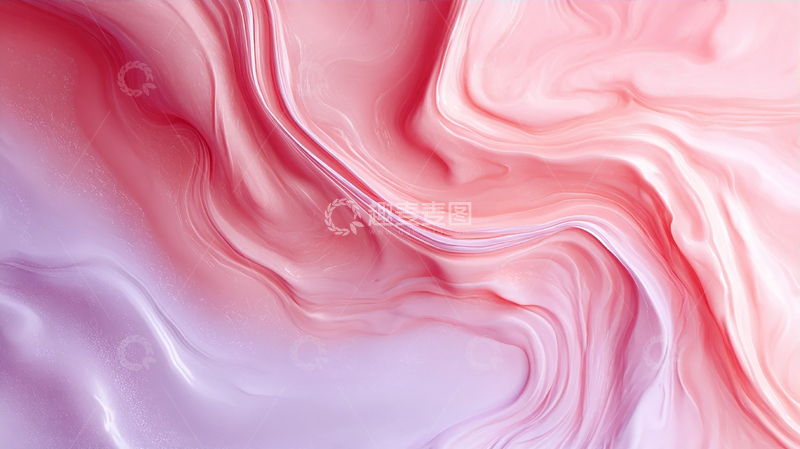 高清大图下载【趣麦麦图】梦幻粉色流动艺术