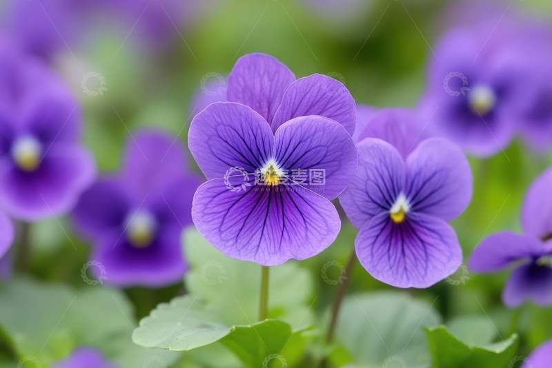 高清大图下载【趣麦麦图】蓝紫色的花卉花朵