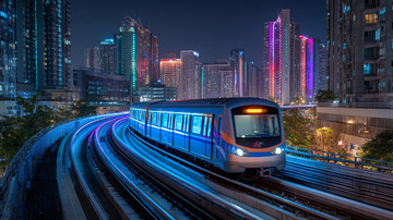 光流车轨间的未来楼宇