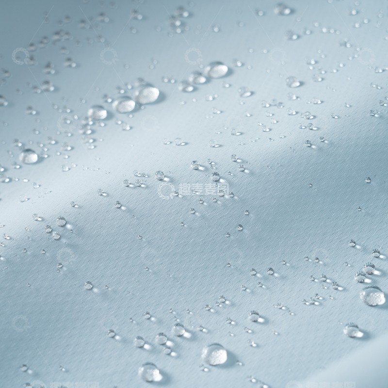 高清大图下载【趣麦麦图】鲁道夫三防面料细节特写水滴水珠