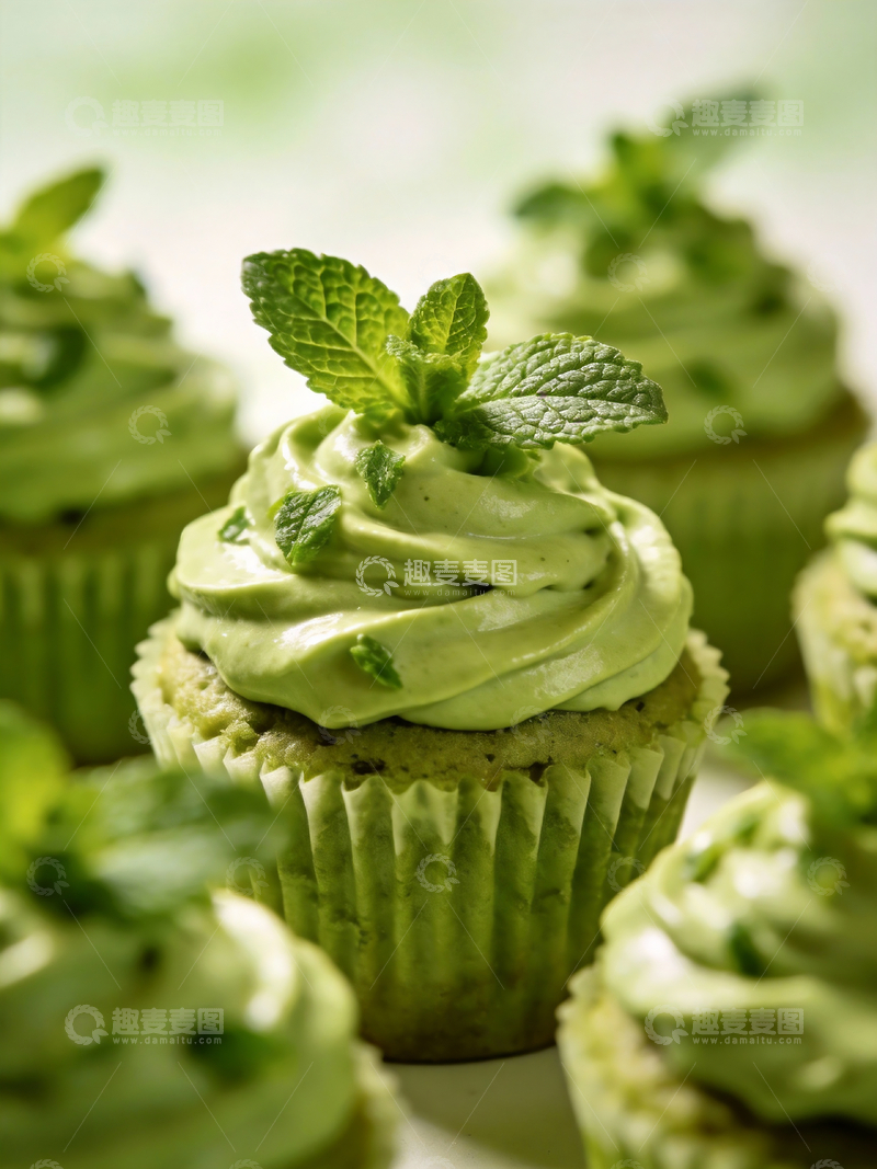 源文件下载【趣麦麦图】抹茶小蛋糕2