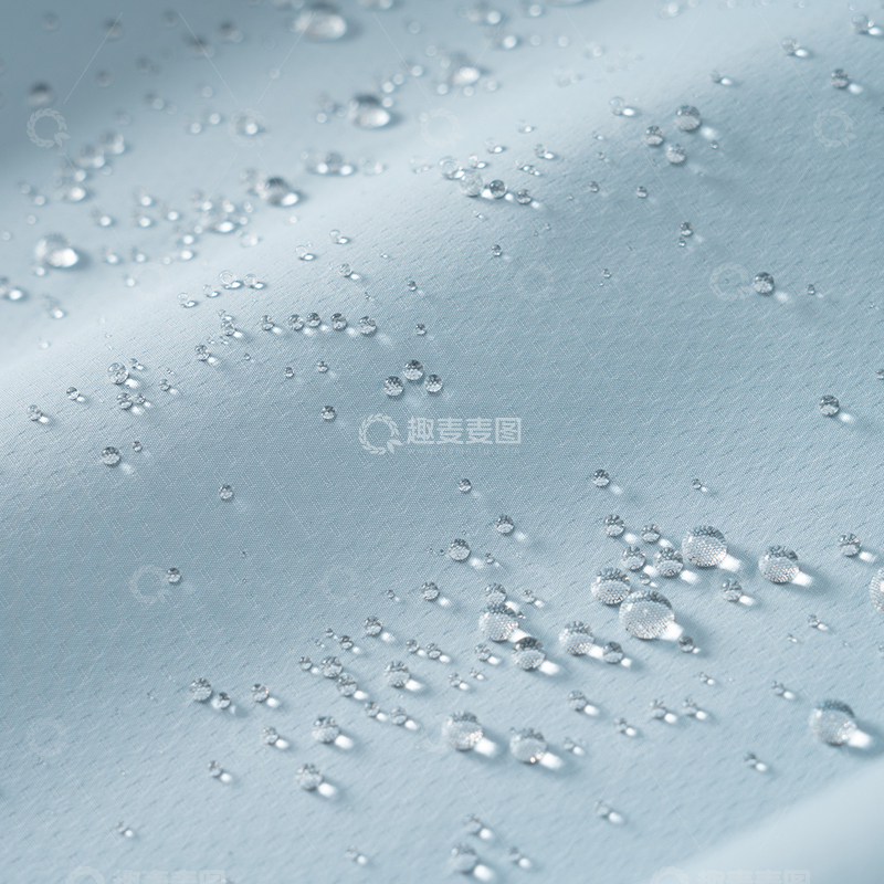 高清大图下载【趣麦麦图】杜邦三防面料细节特写水滴水珠