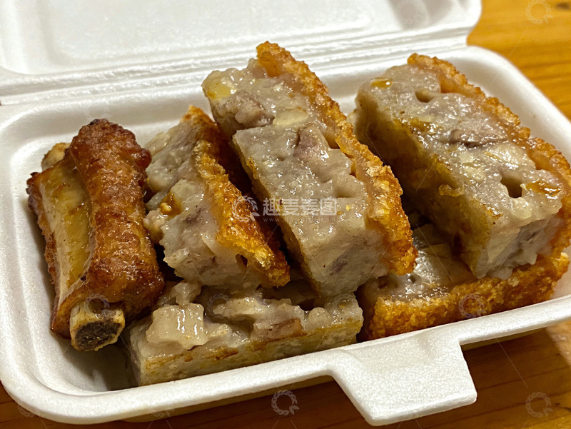 高清大图下载【趣麦麦图】香芋排骨糕与炸肋条盒装下午茶