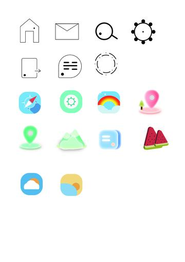 矢量图标 地址 插图 