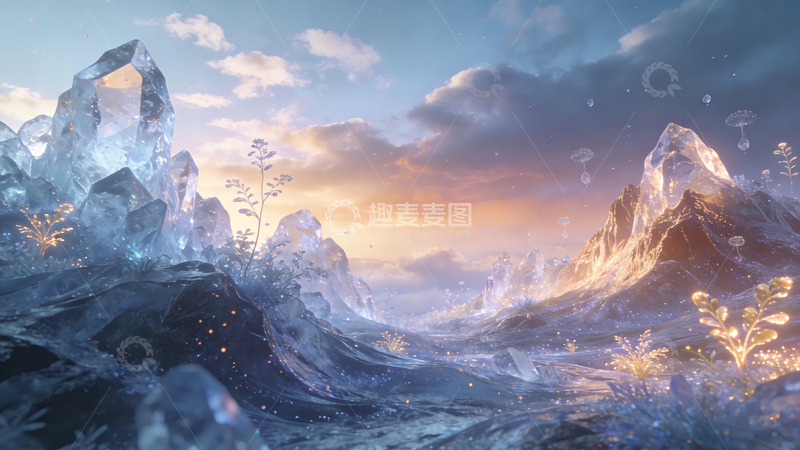 高清大图下载【趣麦麦图】冰雪奇景幻境风光