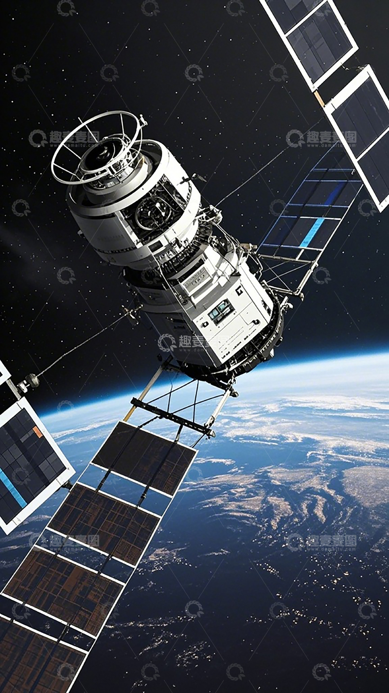 高清大图下载【趣麦麦图】太空卫星科技图