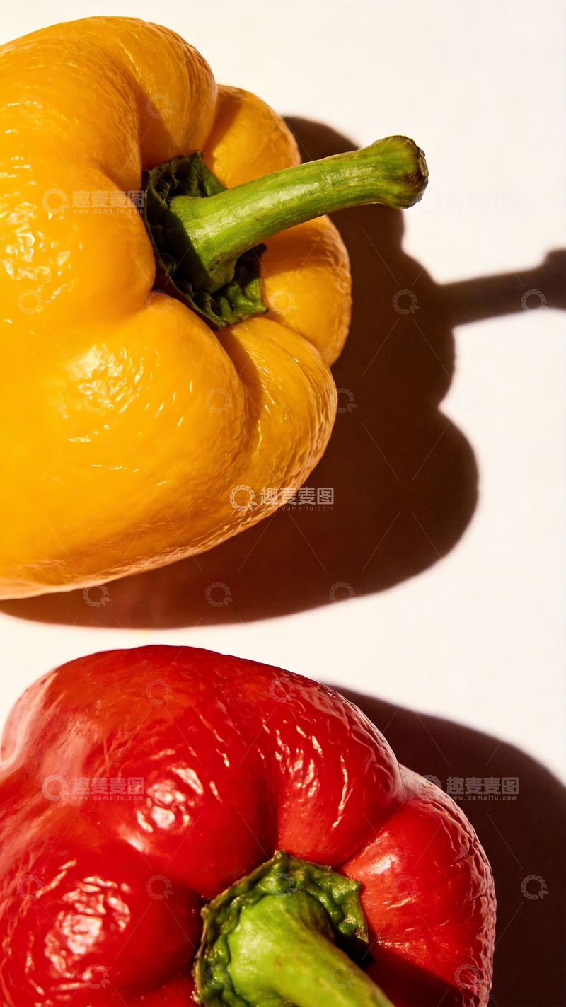源文件下载【趣麦麦图】红色和黄色水果椒3
