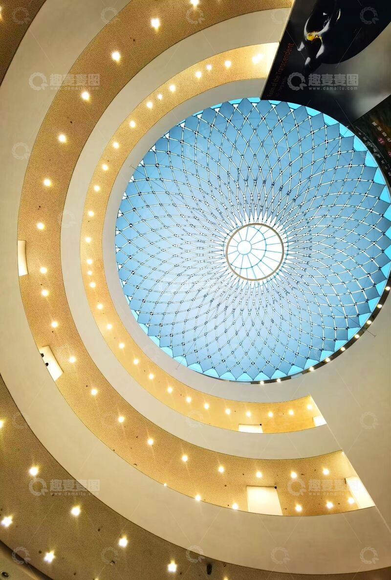 高清大图下载【趣麦麦图】-现代建筑穹顶天窗设计