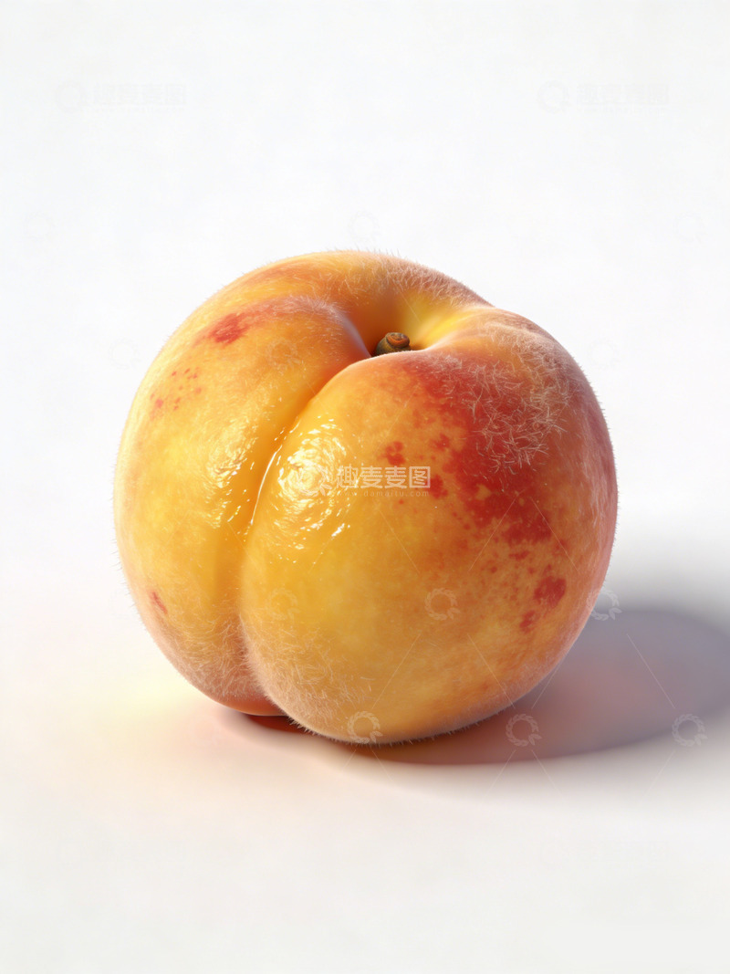 高清大图下载【趣麦麦图】简约风新鲜黄桃摄影图片