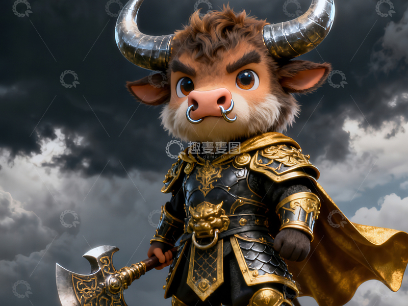 高清大图下载【趣麦麦图】Q版西游记角色系列-牛魔王