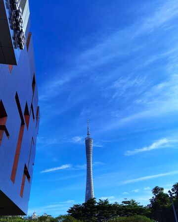 现代都市风光塔影