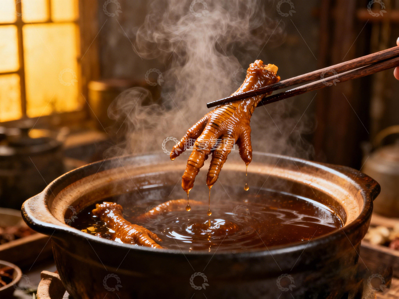 高清大图下载【趣麦麦图】中式炖鸡爪美食摄影