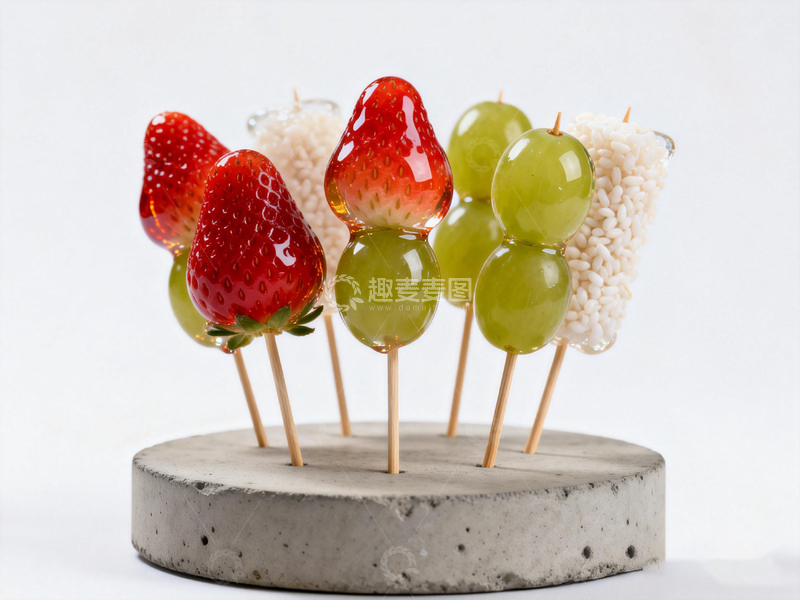 高清大图下载【趣麦麦图】糖果风水果串装饰