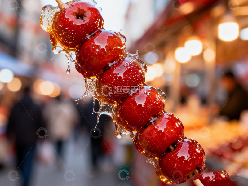 高清大图下载【趣麦麦图】糖葫芦集市风光摄影