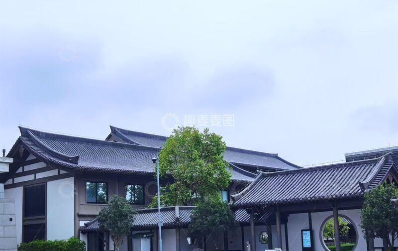 高清大图下载【趣麦麦图】古风建筑庭院景观