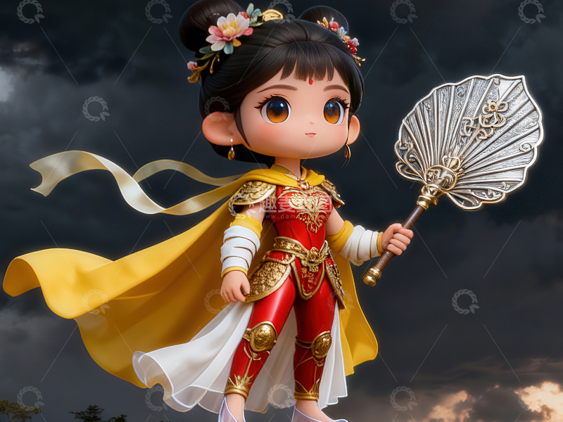 高清大图下载【趣麦麦图】Q版西游记角色系列-铁扇公主