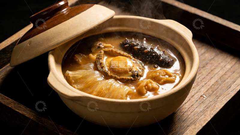 高清大图下载【趣麦麦图】-创意美食佛跳墙摄影图