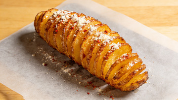 创意美食小吃薯塔摄影图