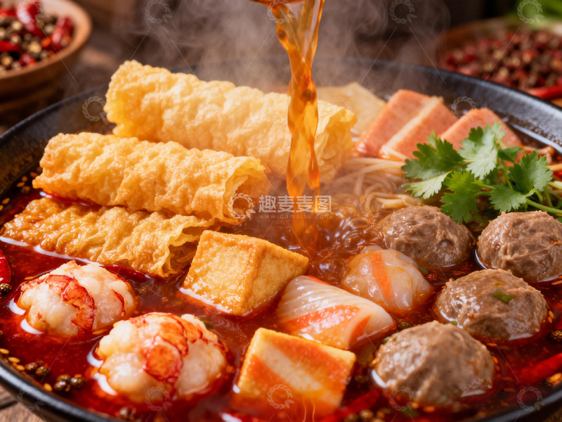 高清大图下载【趣麦麦图】麻辣火锅美食摄影图片1