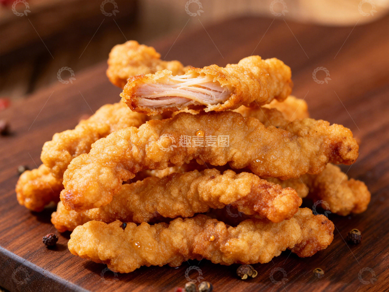 高清大图下载【趣麦麦图】金黄炸鸡美食摄影图片