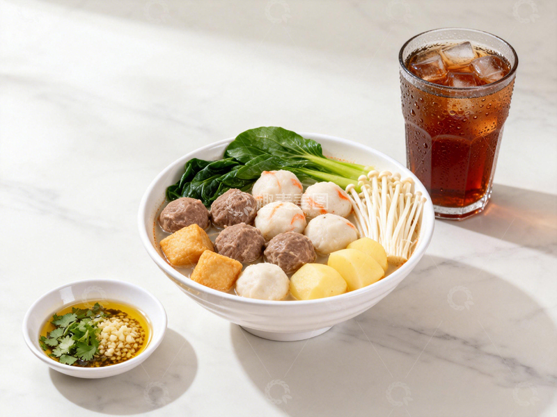 高清大图下载【趣麦麦图】美食摄影火锅丸子套餐展示