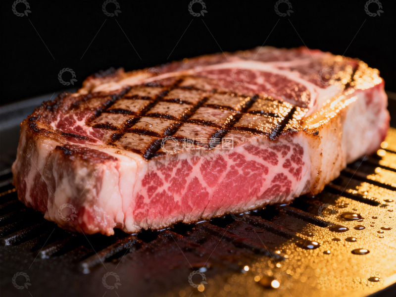 高清大图下载【趣麦麦图】烤牛排特写美食摄影
