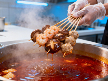 麻辣火锅香菇丸子