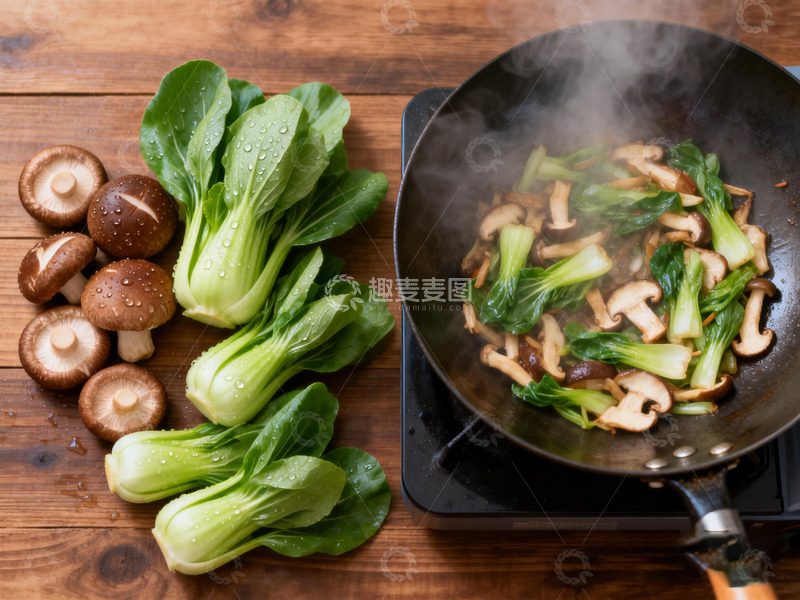 高清大图下载【趣麦麦图】中式炒菜食材准备