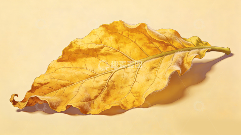 高清大图下载【趣麦麦图】枯叶秋天的艺术插画