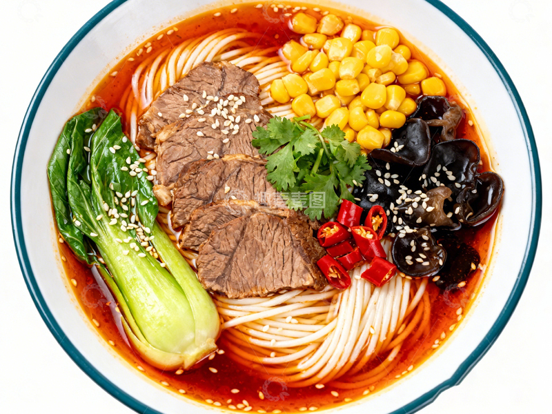 高清大图下载【趣麦麦图】美味牛肉面美食摄影图片