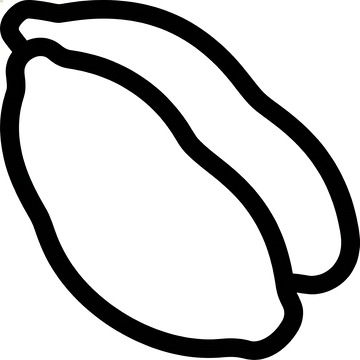 简约黑白线条香蕉图标