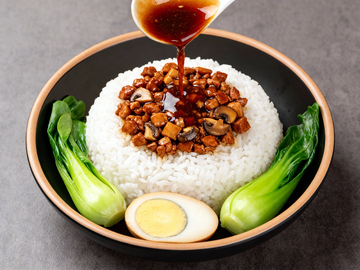 中式卤肉饭美食摄影