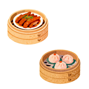 水彩风点心插画设计元素