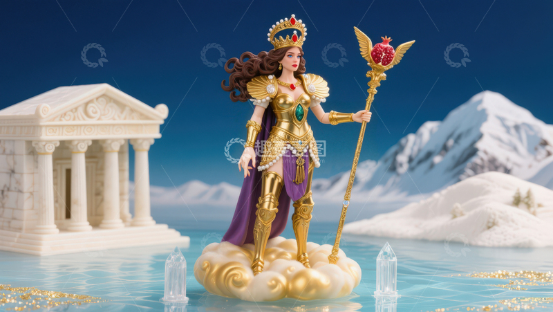 高清大图下载【趣麦麦图】希腊神话人物-天后赫拉