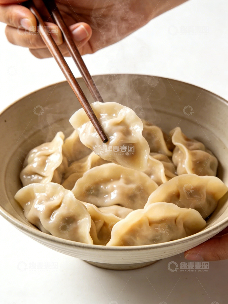 高清大图下载【趣麦麦图】一碗饺子实拍