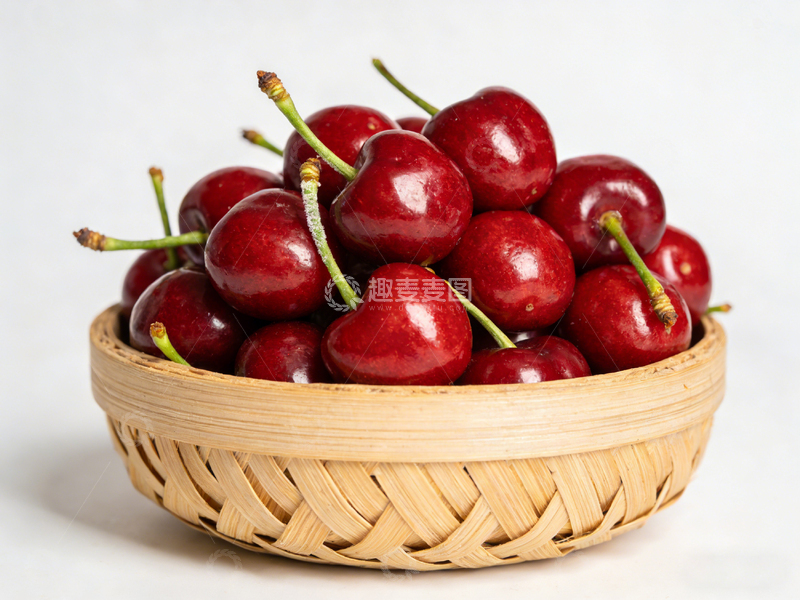 高清大图下载【趣麦麦图】竹篮盛樱桃1
