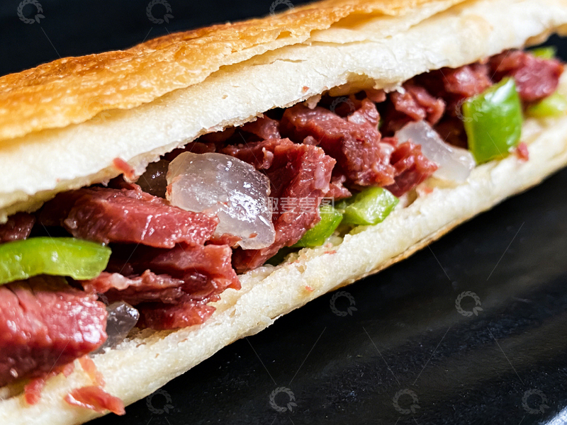 高清大图下载【趣麦麦图】美食特写驴肉火烧