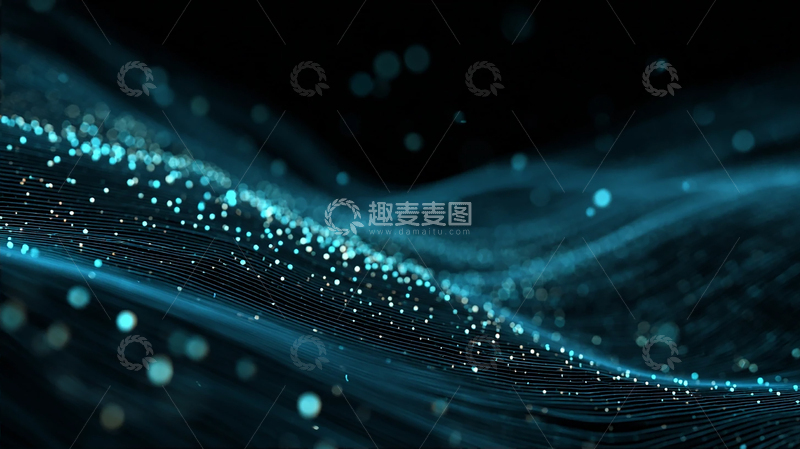 高清大图下载【趣麦麦图】宇宙深海的数据涟漪